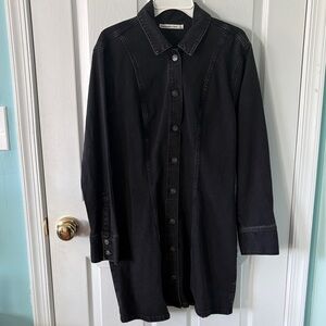 Abercrombie & Fitch Charcoal Denim Shirt Dress